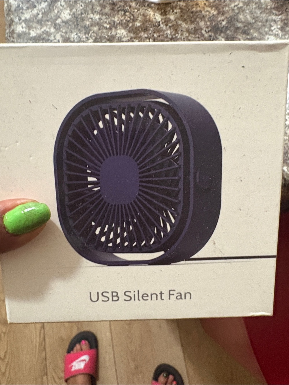 Compact USB Silent Fan -pink new